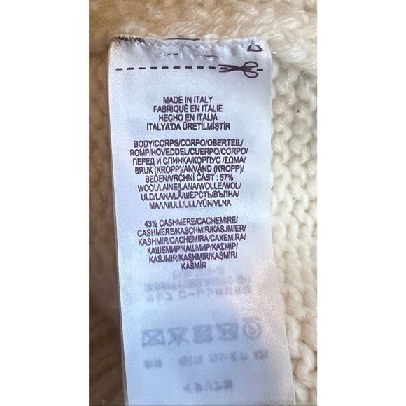 Ralph Lauren Purple label cream wool cashmere blend turtleneck sweater XXL - Picture 7 of 8